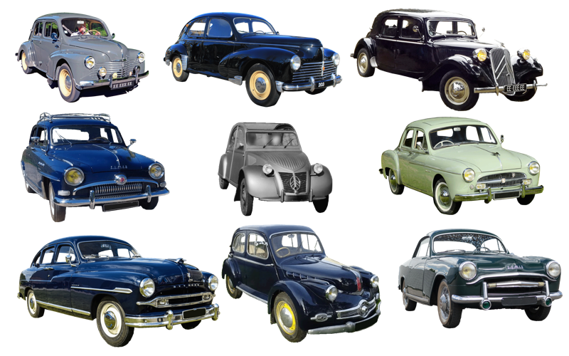 TOP 10 des ventes de voitures en 1953 en France